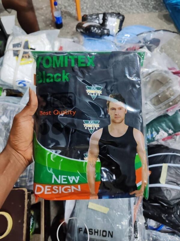 3IN1 SINGLET PLAIN BLACK5