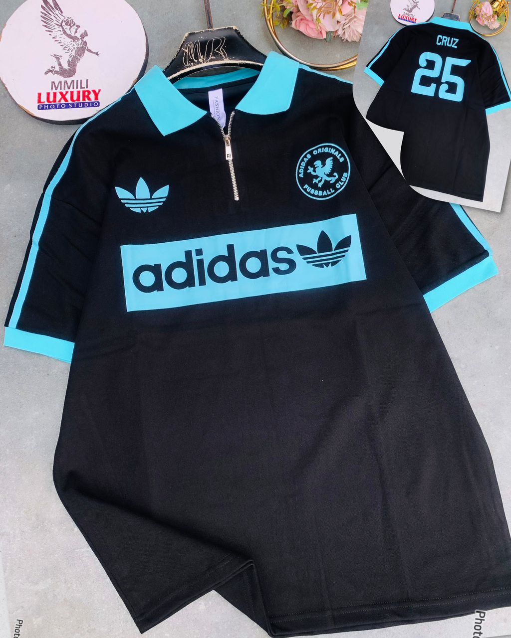 COLLAR NECK POLO Addidas 12 – Black