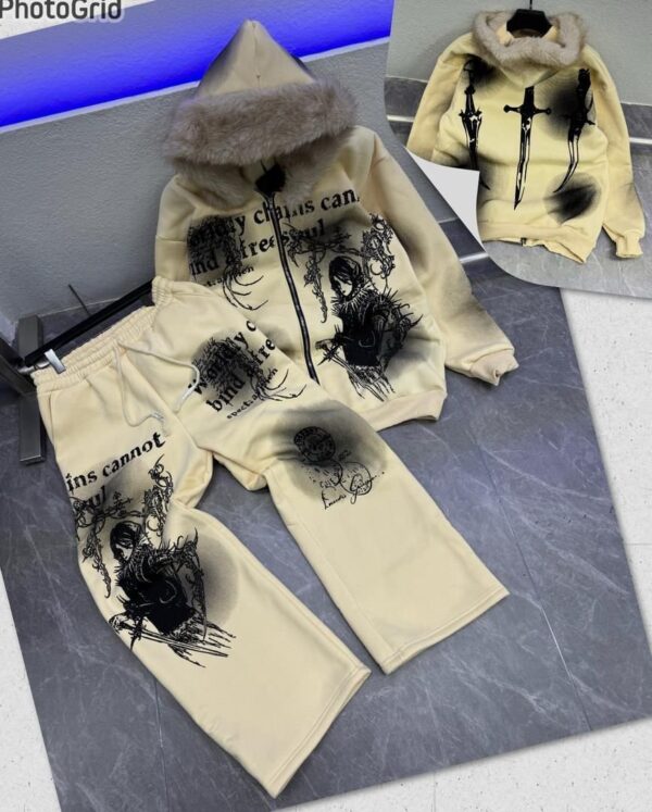 QUALITY LUXURY UP AND DOWN HOODIE