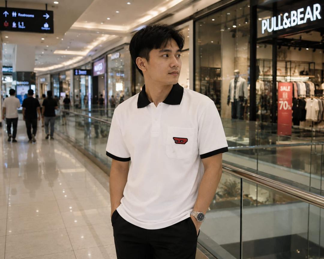 COLLAR NECK POLO BC 12 – White