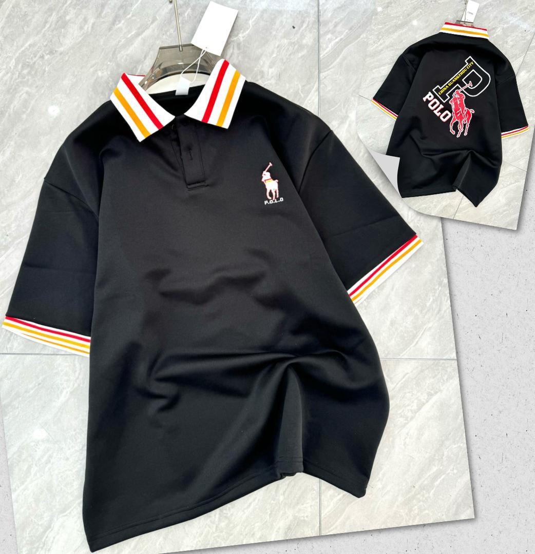 HIGH QUALITY LUXURY COLLAR NECK POLO 12 Ralph Black