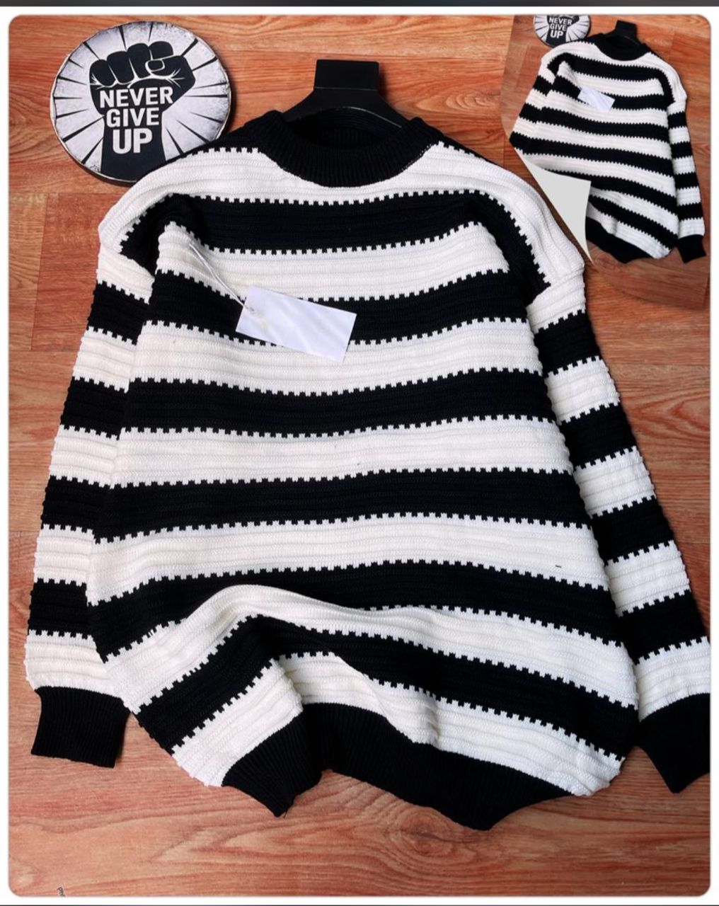 HIGH QUALITY LUXURY SWEAT TOP 15 Black