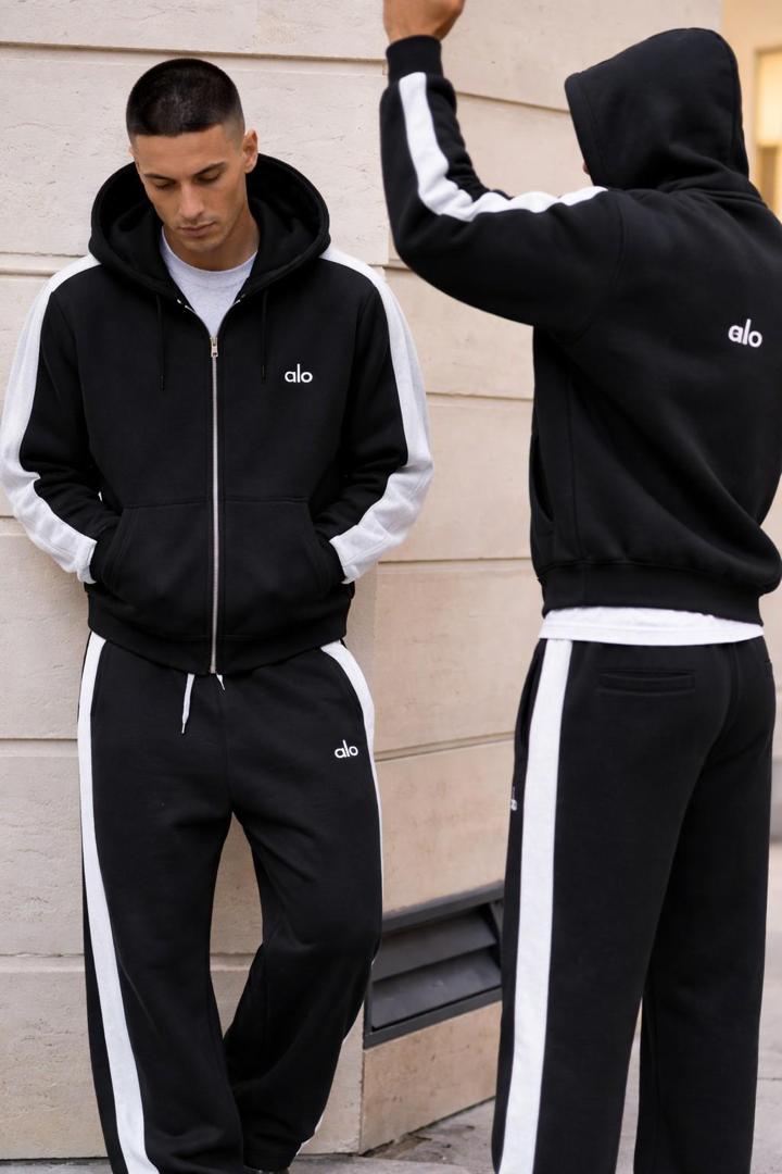 HIGH QUALITY LUXURY UP AND DOWN HOODIE 30 – Black
